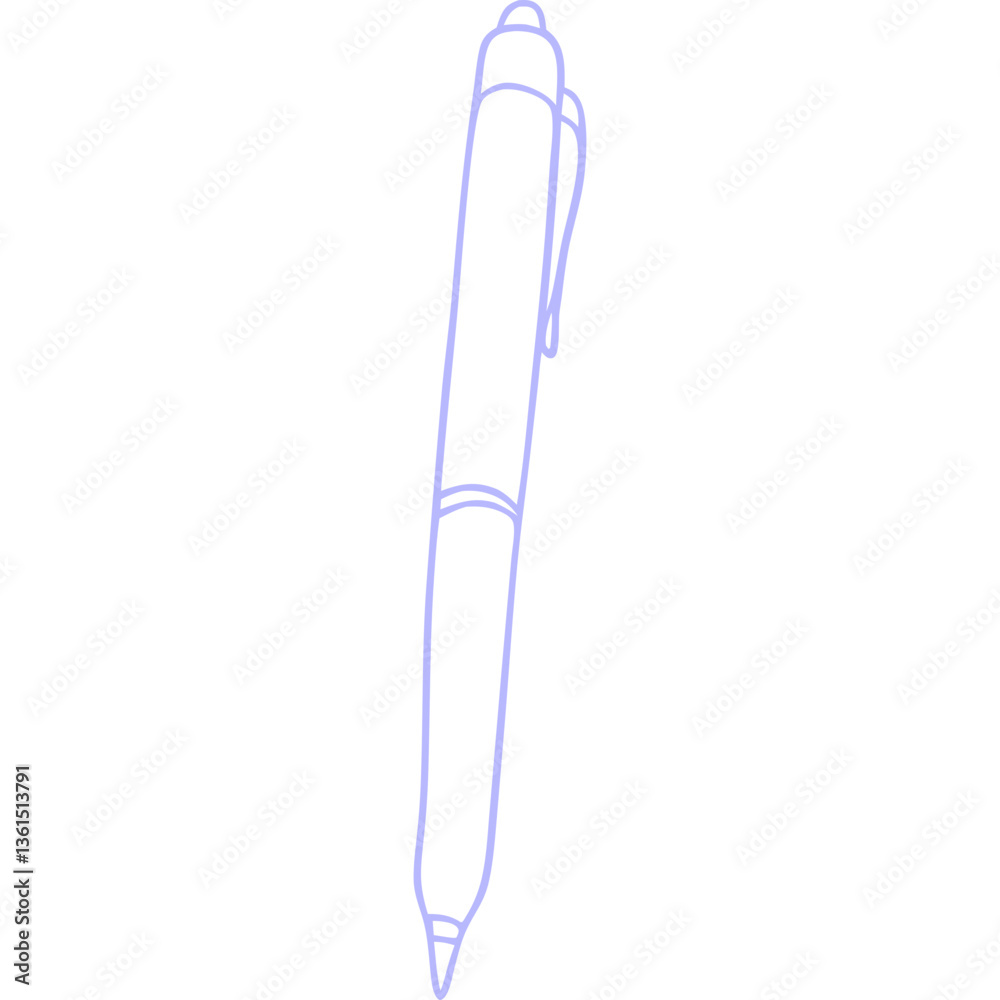 Cute Doodle Line Art Stationery Illustration – Simple and Playful Design Cute Doodle Line Art Stationery Illustration – Simple and Playful Design