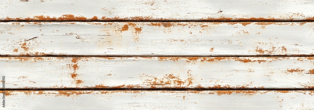 Obraz premium Weathered White Wood Plank Texture