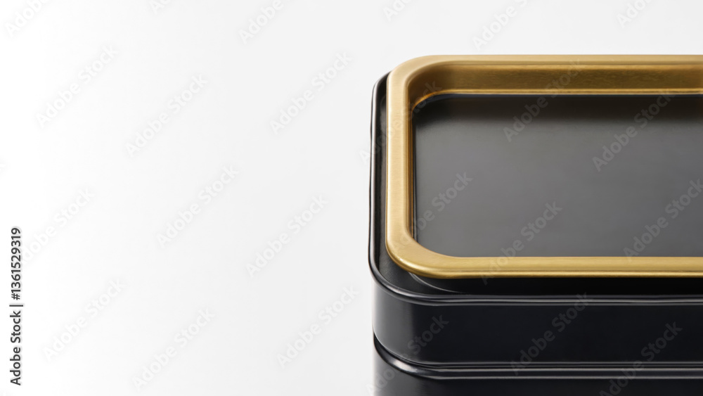Closeup of black stainless steel sugar canister on copy-space background. Closeup of black stainless steel sugar canister on copy-space background.