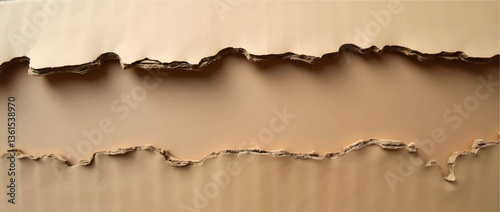 Rough and rugged recycled cardboard background (vintage tone)
