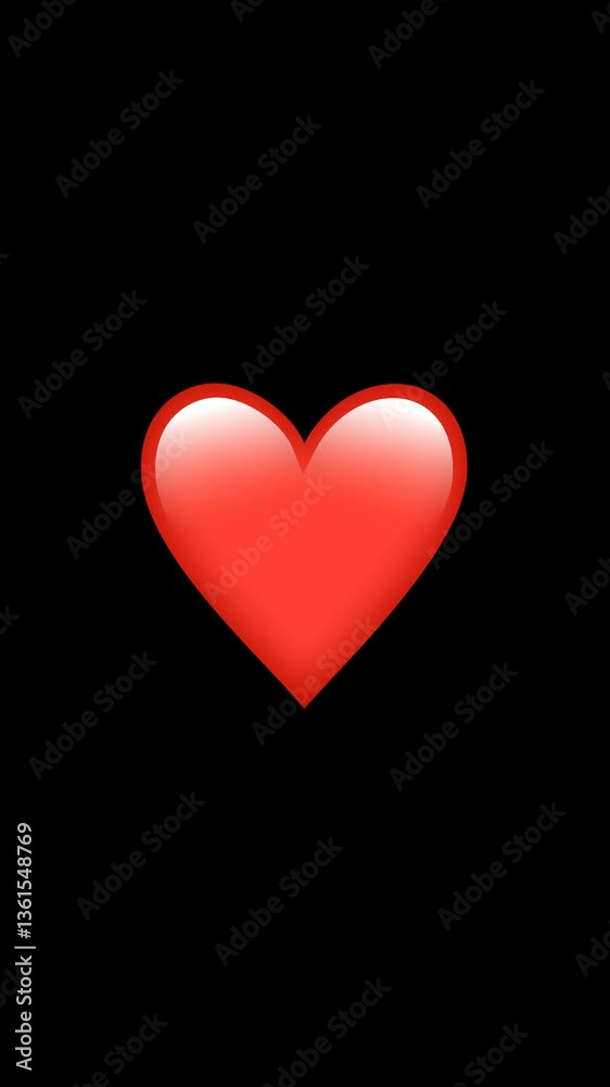 Red Heart Emoji with Alpha Channel Red Heart Emoji with Alpha Channel