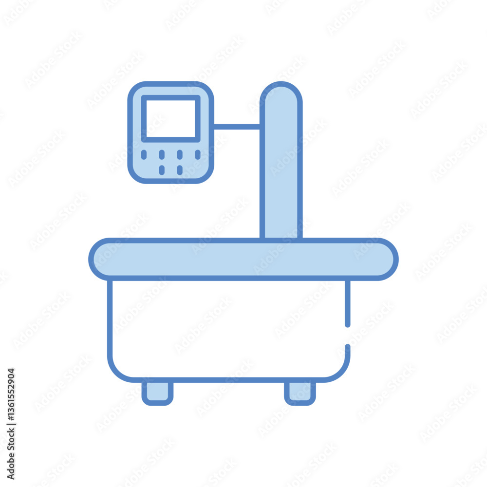 Fluoroscope vector icon stock illustration Fluoroscope vector icon stock illustration