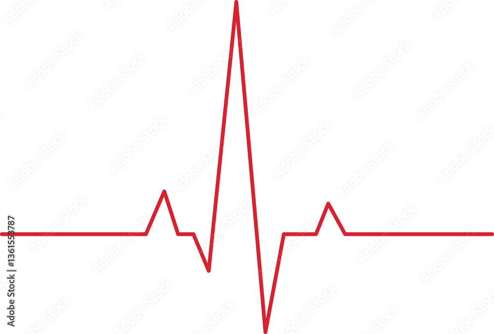 Heartbeat line icon isolated on white background. Ecg illustration. Heartbeat line icon isolated on white background. Ecg illustration.