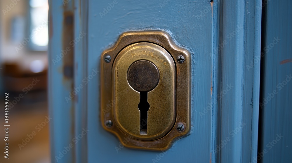 Obraz premium An office background with a lock.