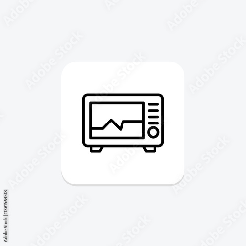 Ecg Machine, vector, pixel perfect, illustrator file