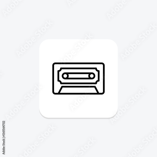 Cassette Tape, vector, pixel perfect, illustrator file