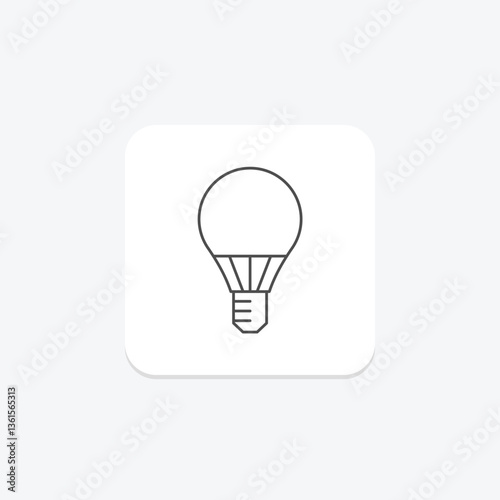 Led Bulb, vector, pixel perfect, illustrator file