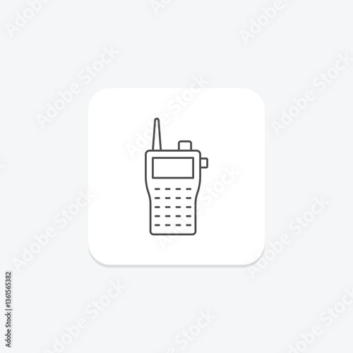 Walkie Talkie, vector, pixel perfect, illustrator file