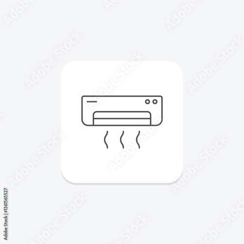 Air Conditioner, vector, pixel perfect, illustrator file