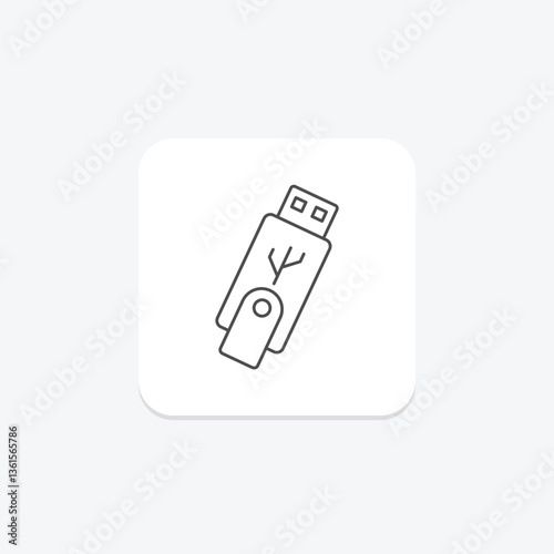 Usb Drive, vector, pixel perfect, illustrator file