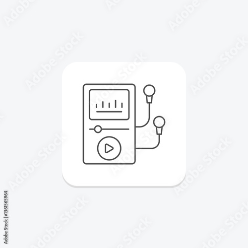 Mp3 Music Player, vector, pixel perfect, illustrator file