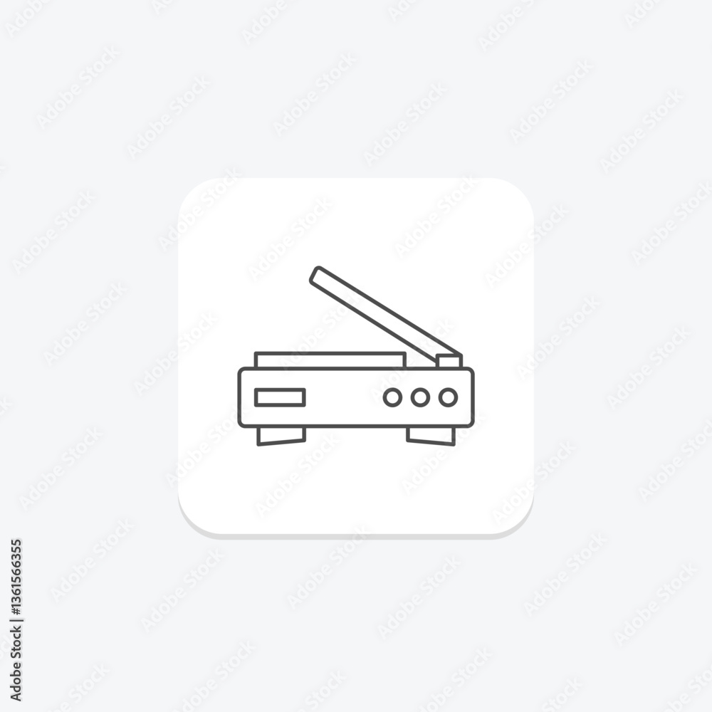 Obraz premium Scanner, vector, pixel perfect, illustrator file