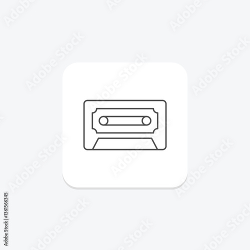 Cassette Tape, vector, pixel perfect, illustrator file