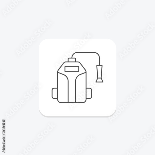 Electric Pressure Washer, vector, pixel perfect, illustrator file