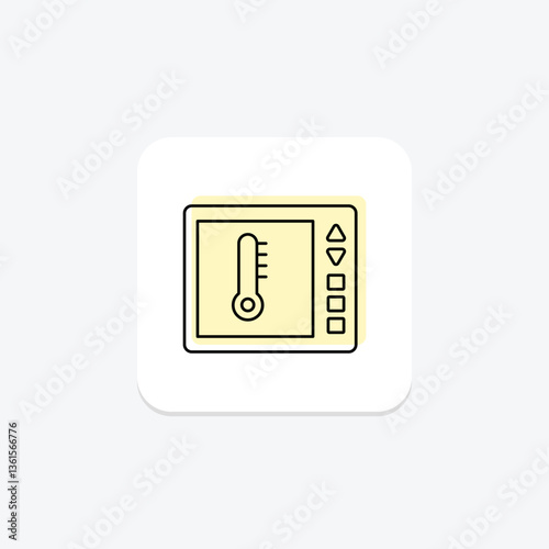 Smart Thermostat, vector, pixel perfect, illustrator file