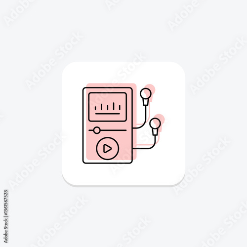 Mp3 Music Player, vector, pixel perfect, illustrator file