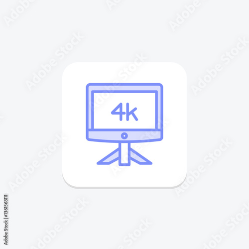 4k Monitor, vector, pixel perfect, illustrator file