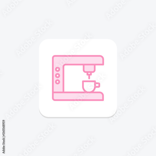 Coffee Maker, vector, pixel perfect, illustrator file