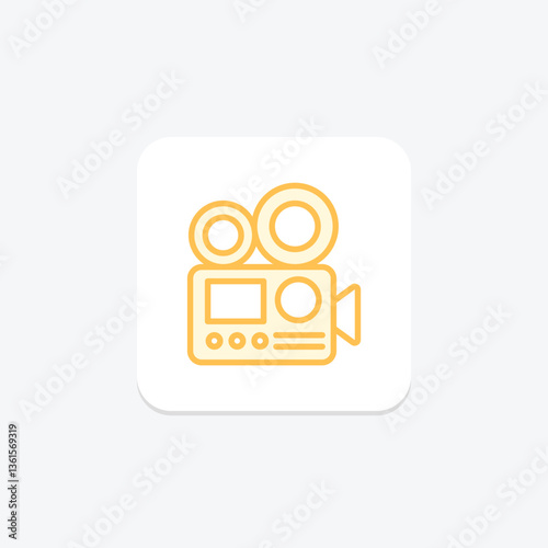 Video Camera, vector, pixel perfect, illustrator file