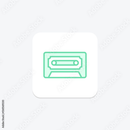 Cassette Tape, vector, pixel perfect, illustrator file