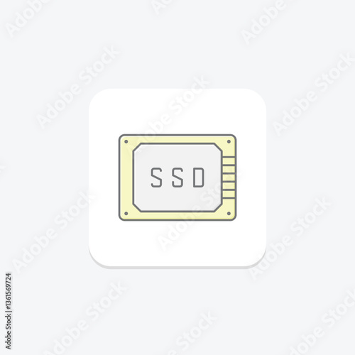 External Ssd, vector, pixel perfect, illustrator file