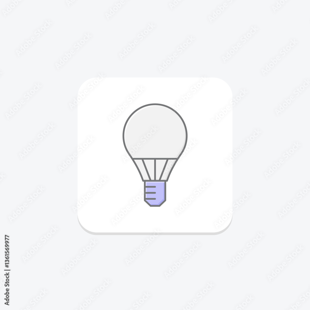 Led Bulb, vector, pixel perfect, illustrator file Led Bulb, vector, pixel perfect, illustrator file