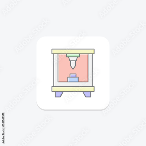 3d Printer, vector, pixel perfect, illustrator file