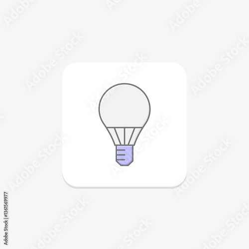 Led Bulb, vector, pixel perfect, illustrator file