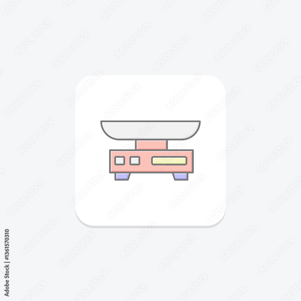 Digital Scale, vector, pixel perfect, illustrator file Digital Scale, vector, pixel perfect, illustrator file