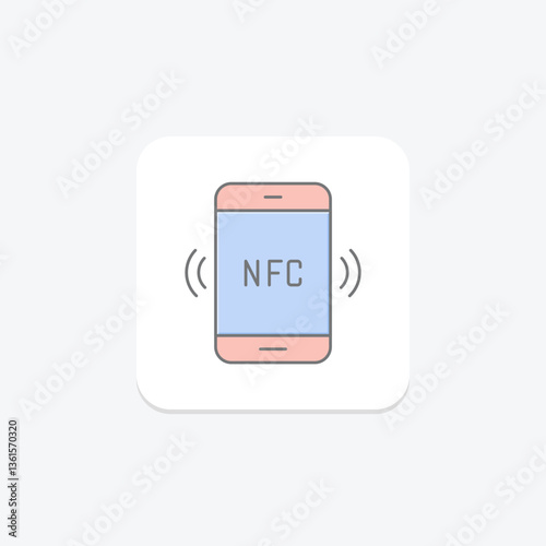 Nfc Tag, vector, pixel perfect, illustrator file
