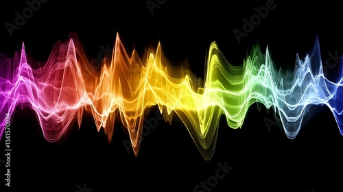 Colorful abstract wave energy.