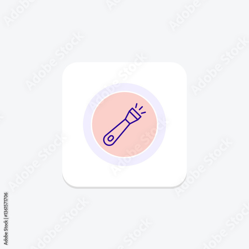 Flashlight, vector, pixel perfect, illustrator file