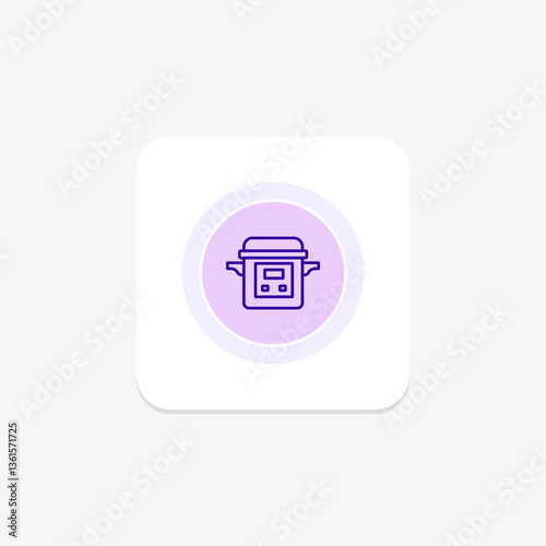 Electric Pressure Cooker, vector, pixel perfect, illustrator file
