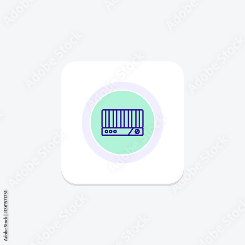 Electric Griddle, vector, pixel perfect, illustrator file