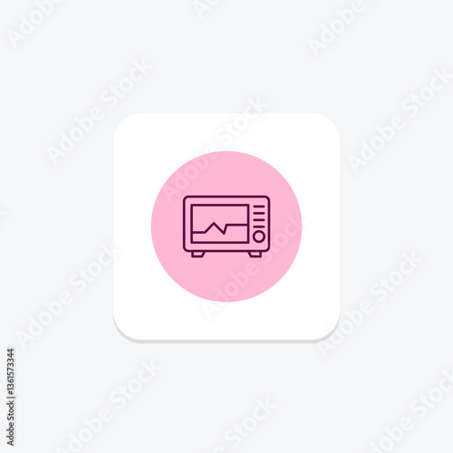 Ecg Machine, vector, pixel perfect, illustrator file