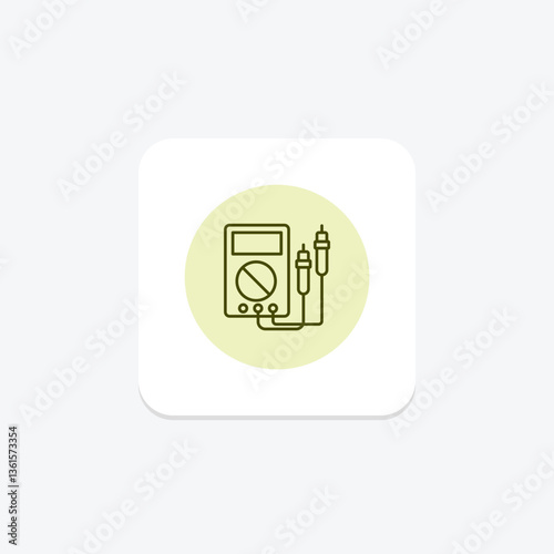 Digital Multimeter, vector, pixel perfect, illustrator file