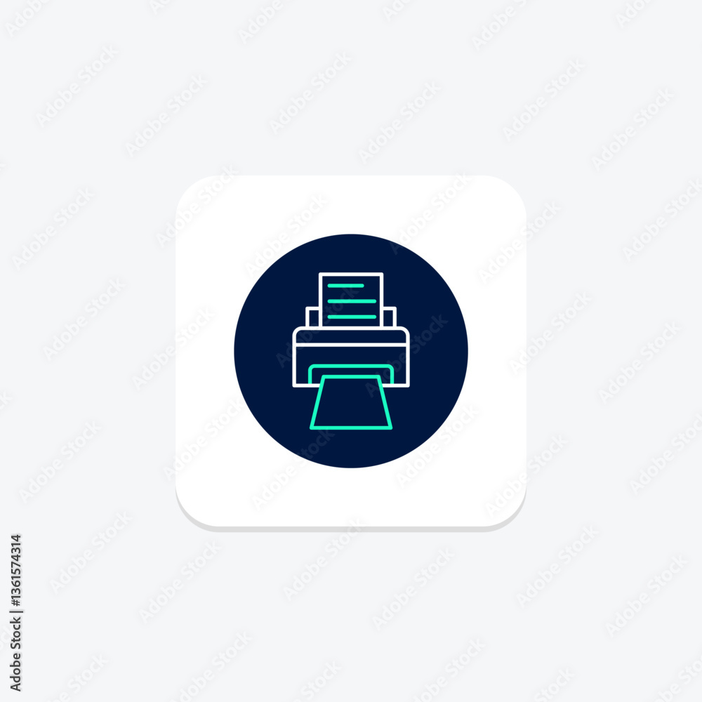 Printer, vector, pixel perfect, illustrator file Printer, vector, pixel perfect, illustrator file