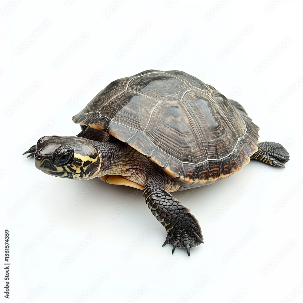 Fototapeta premium turtle on a white background