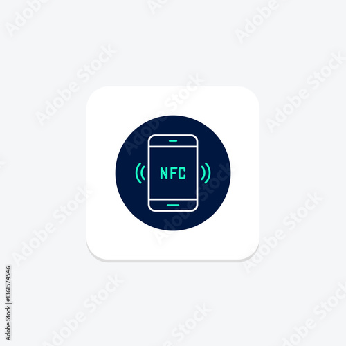 Nfc Tag, vector, pixel perfect, illustrator file