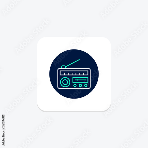 Radio, vector, pixel perfect, illustrator file