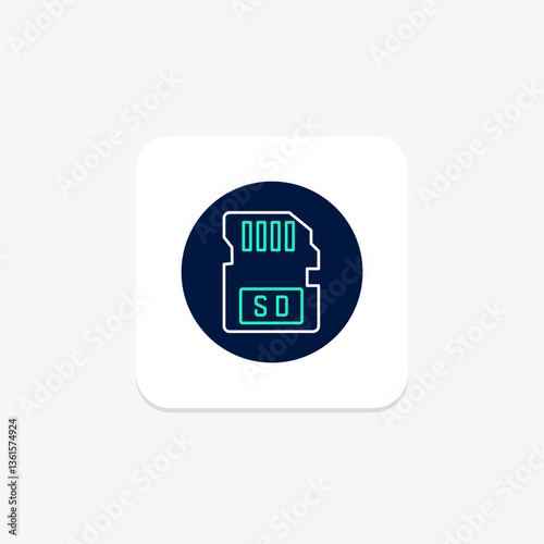 Sd Card, vector, pixel perfect, illustrator file
