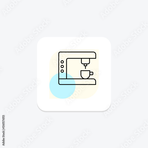 Coffee Maker, vector, pixel perfect, illustrator file