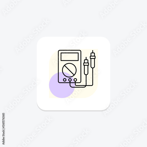Digital Multimeter, vector, pixel perfect, illustrator file