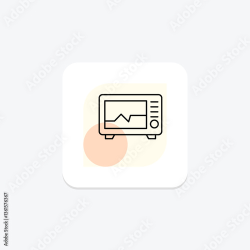 Ecg Machine, vector, pixel perfect, illustrator file