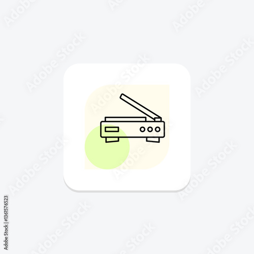 Scanner, vector, pixel perfect, illustrator file