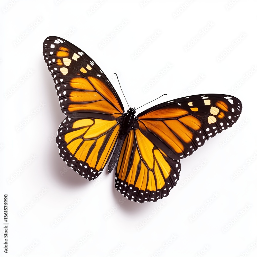 Fototapeta premium butterfly on a white background