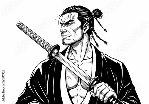man with sword