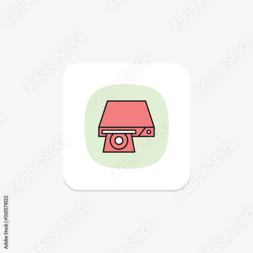 Dvd Player, vector, pixel perfect, illustrator file