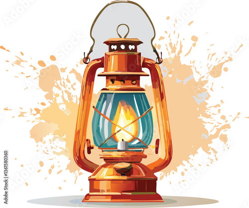 vintage oil lamp