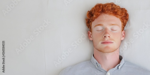 A calm, fair-skinned man wi...
